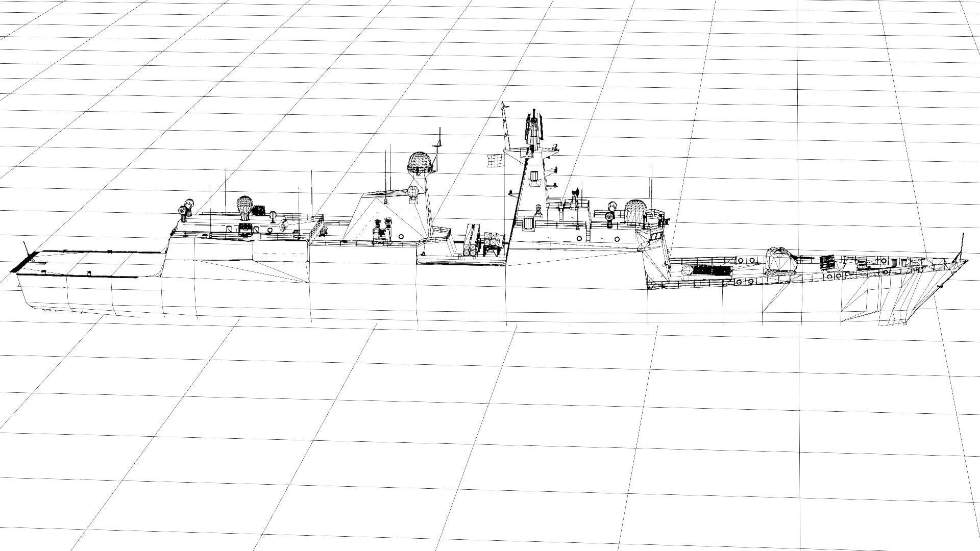 Type 054A frigate Ship Free 3D model_5