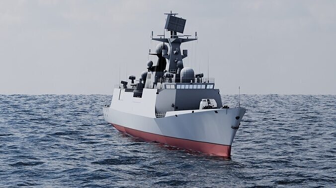 Type 054A frigate Ship Free 3D model
