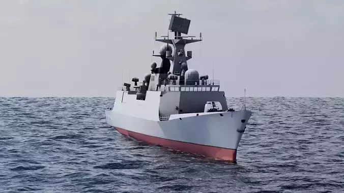 Type 054A frigate Ship Free 3D model
