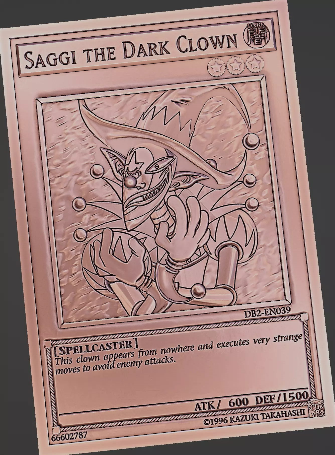 Saggi the Dark Clown - yu-gi-oh Free 3D print model
