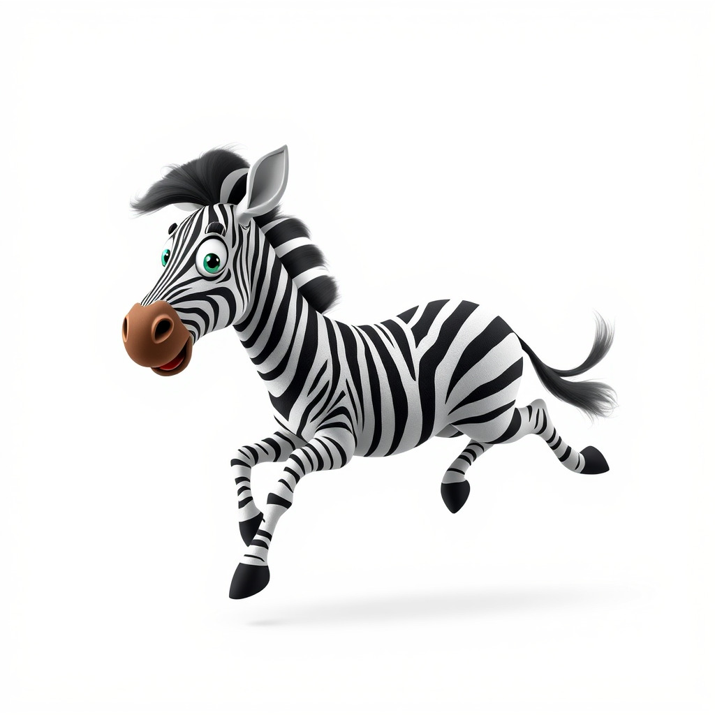 Cartoon Zebra Model Pack with Detailed Textures Low-poly 3D model_4