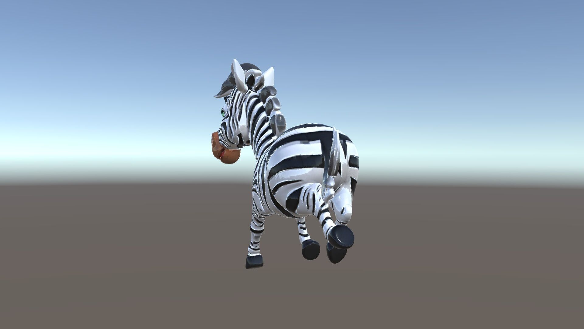 Cartoon Zebra Model Pack with Detailed Textures Low-poly 3D model_16