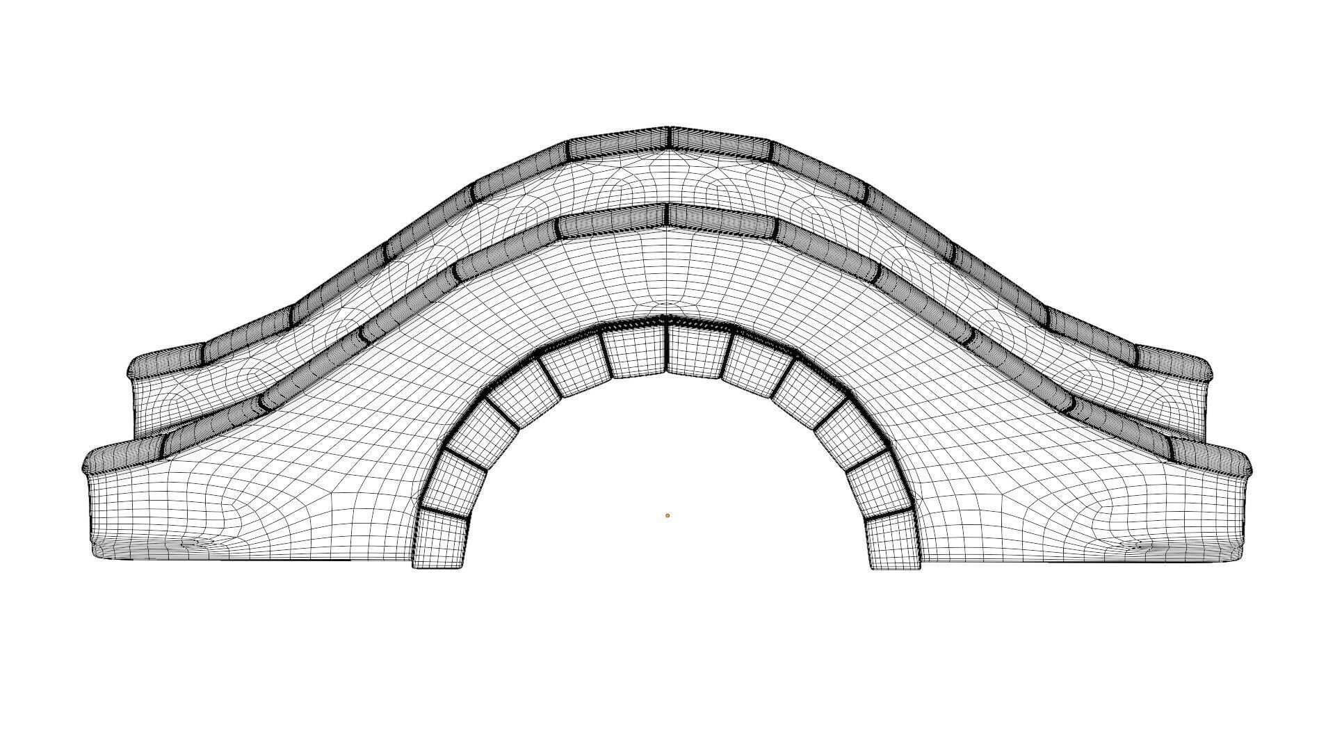 Stone Bridge 3D model_9