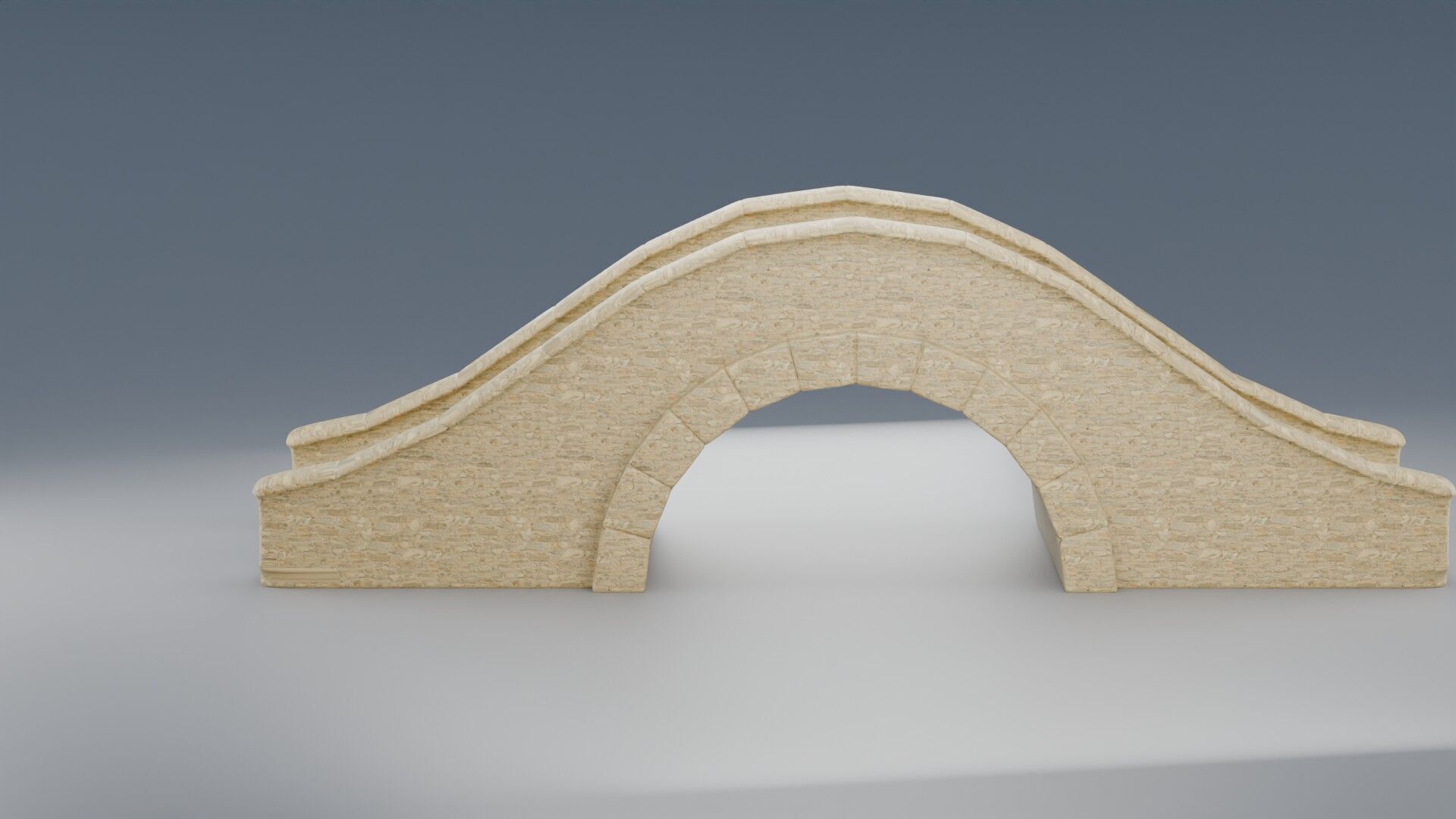 Stone Bridge 3D model_3