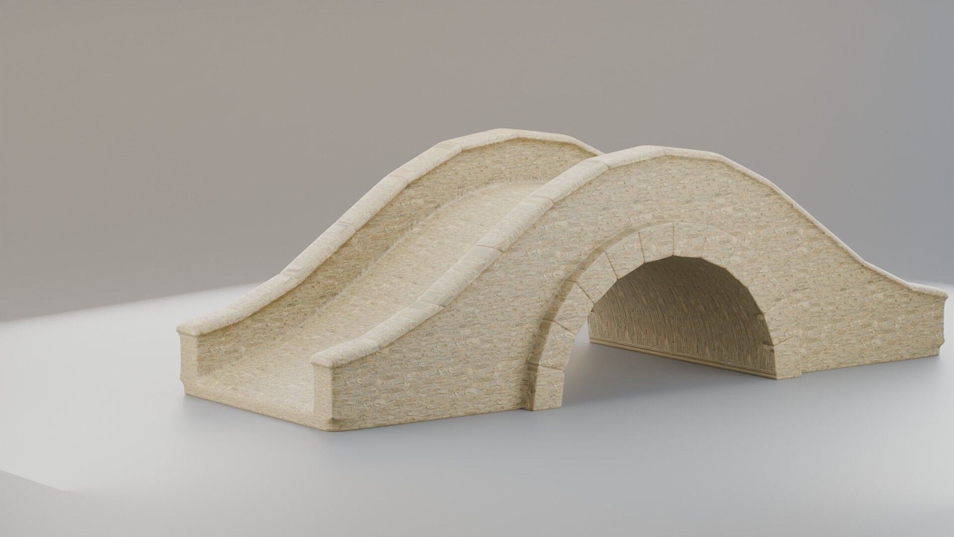 Stone Bridge 3D model_7