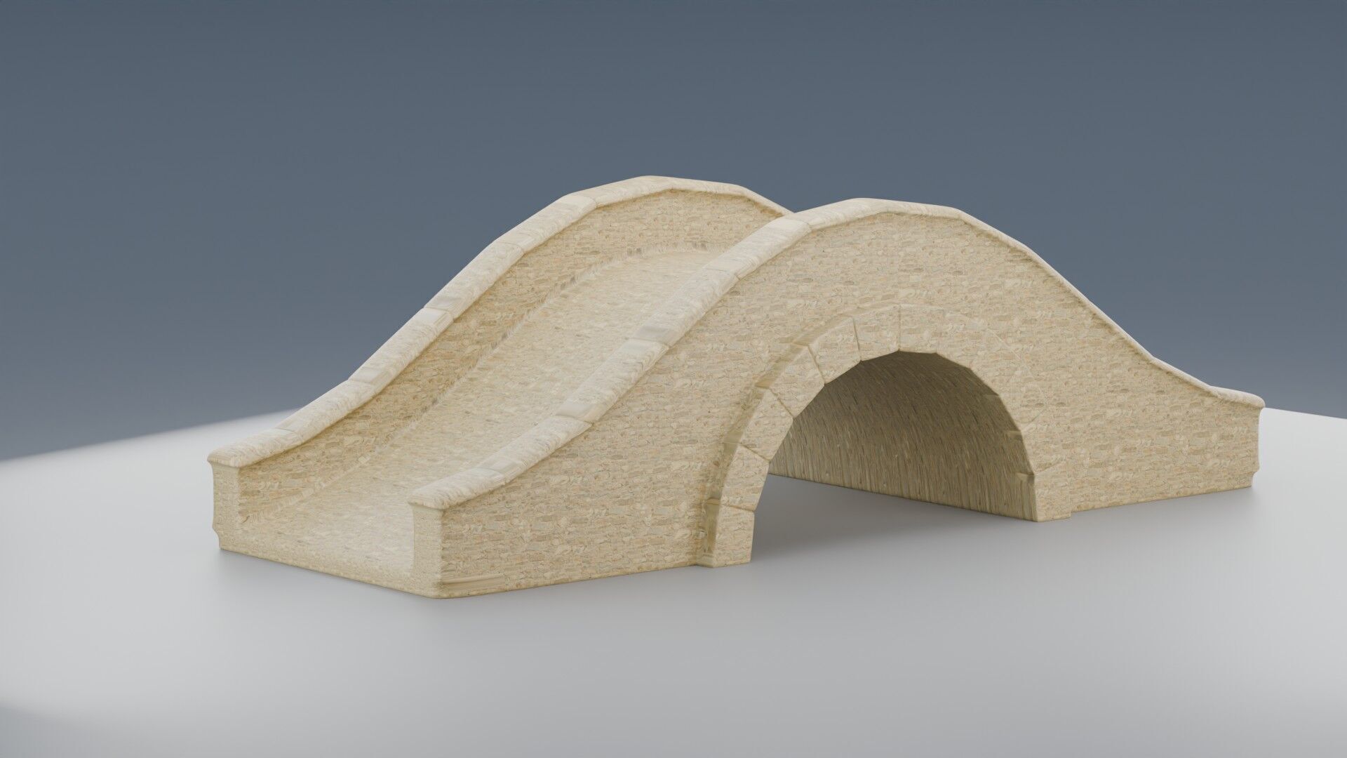 Stone Bridge 3D model_2