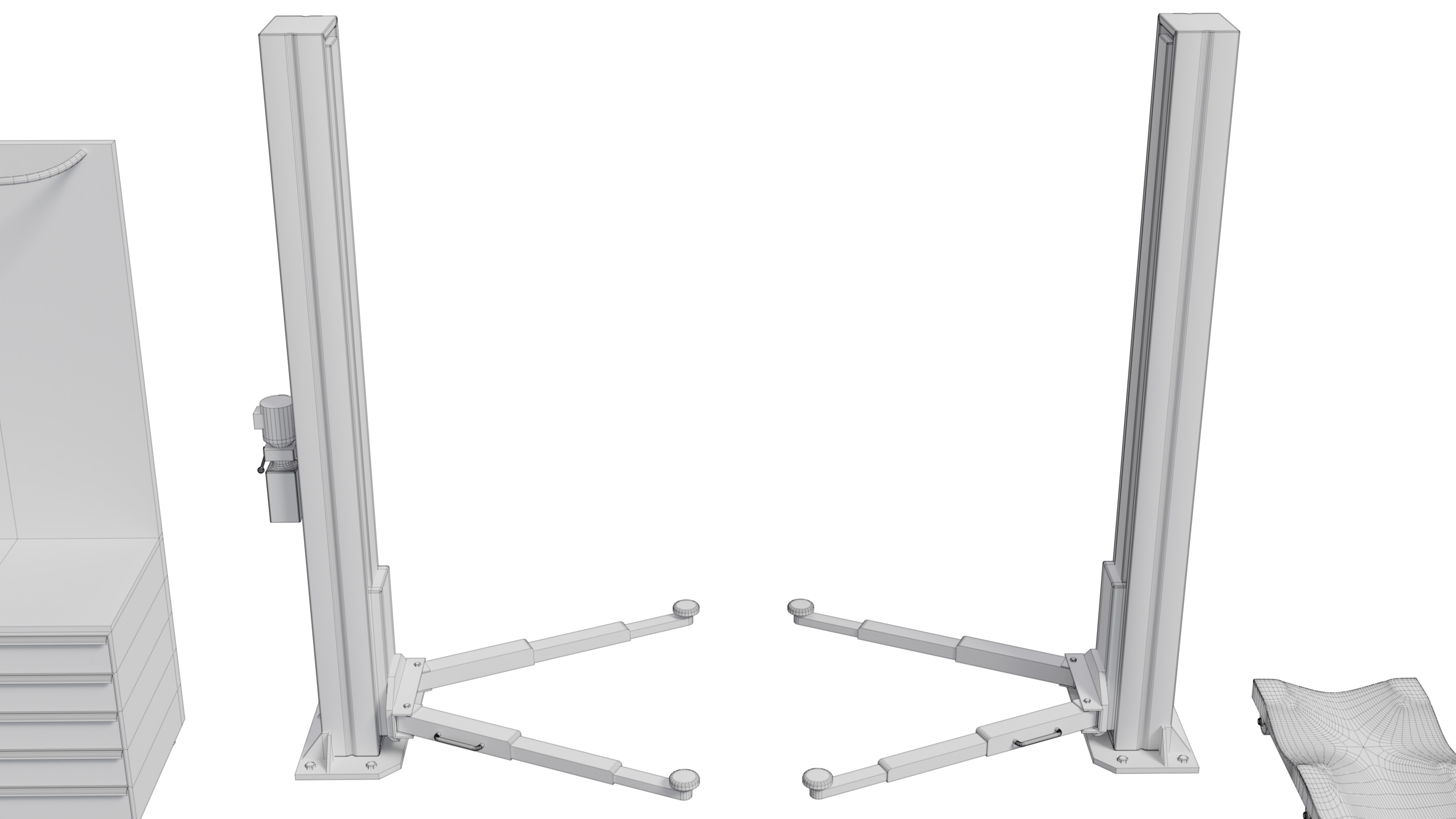 Car Service Equipment Pack Low-poly 3D model_18