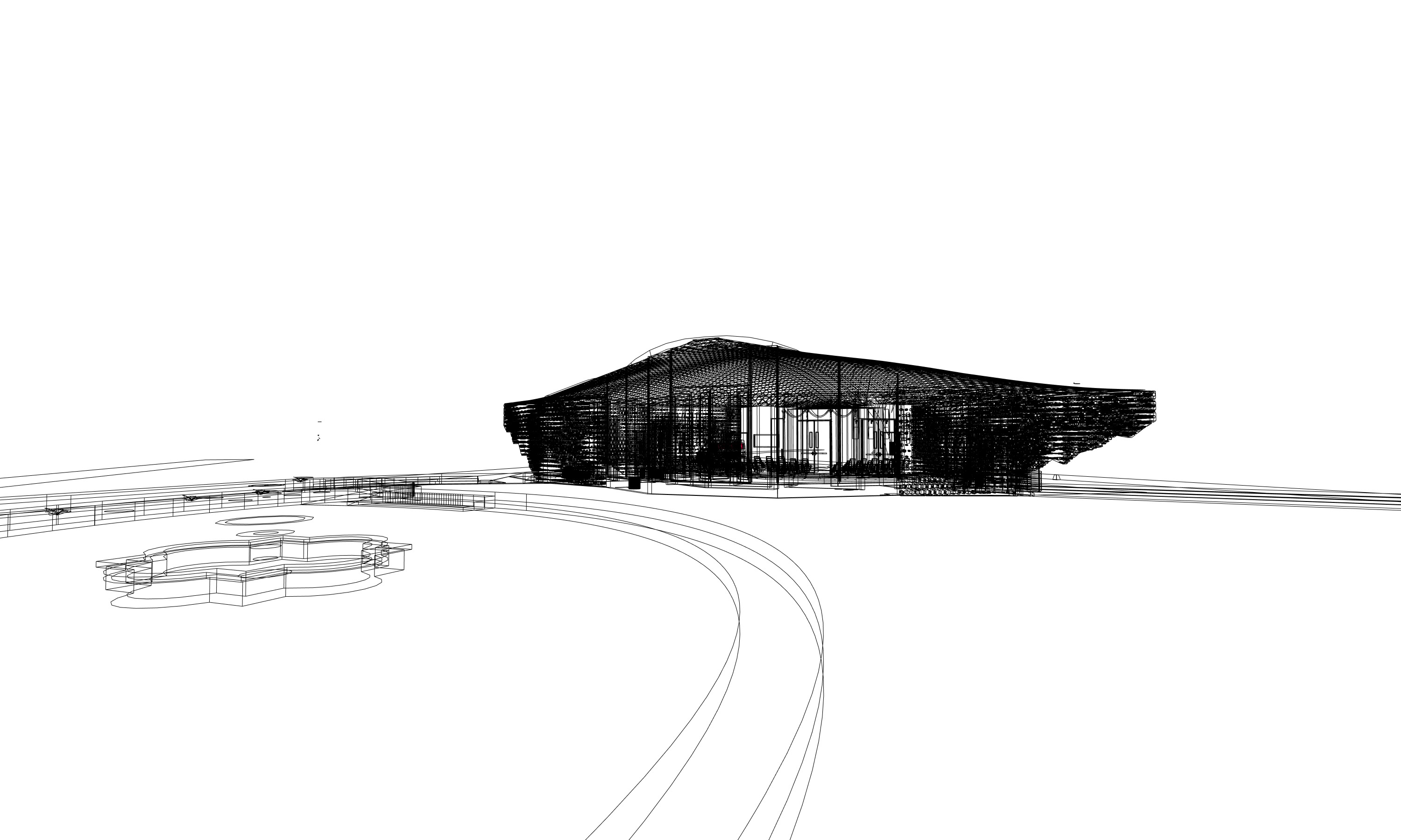 Auditorium interior and exterior 3D model_25