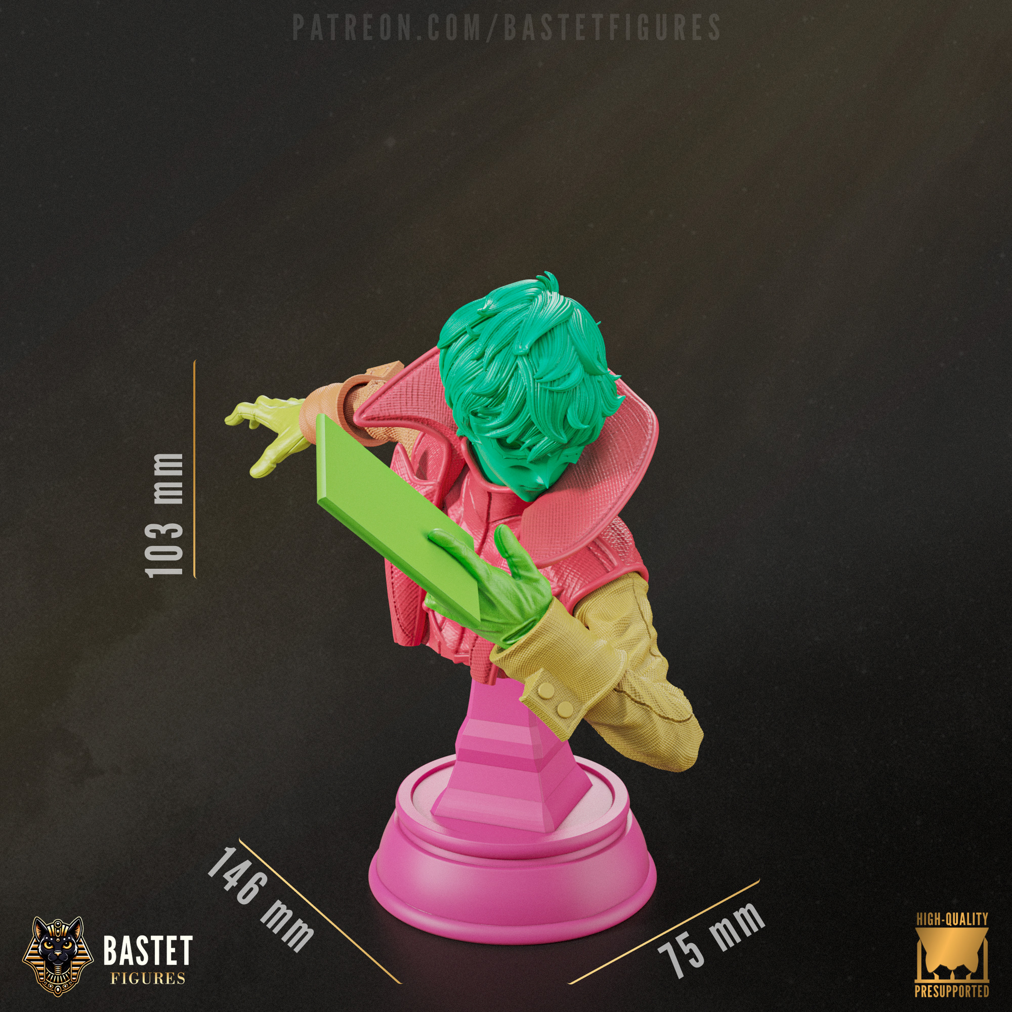 Joker Bust I Persona 5 3D print model_3