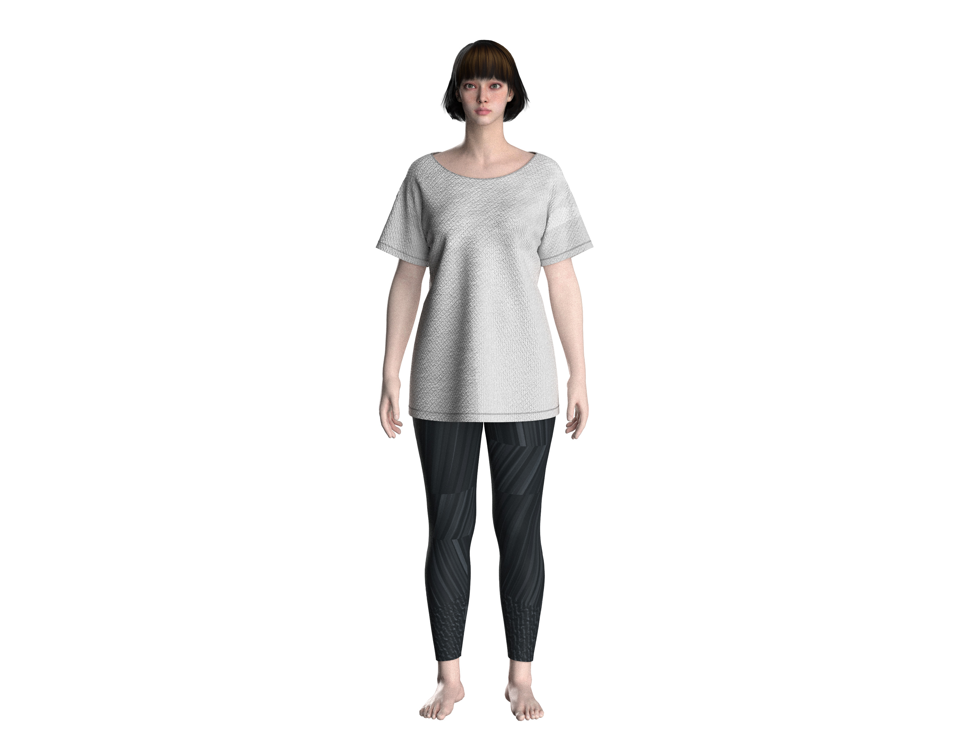 74 t-shirt for women 3D print model_2
