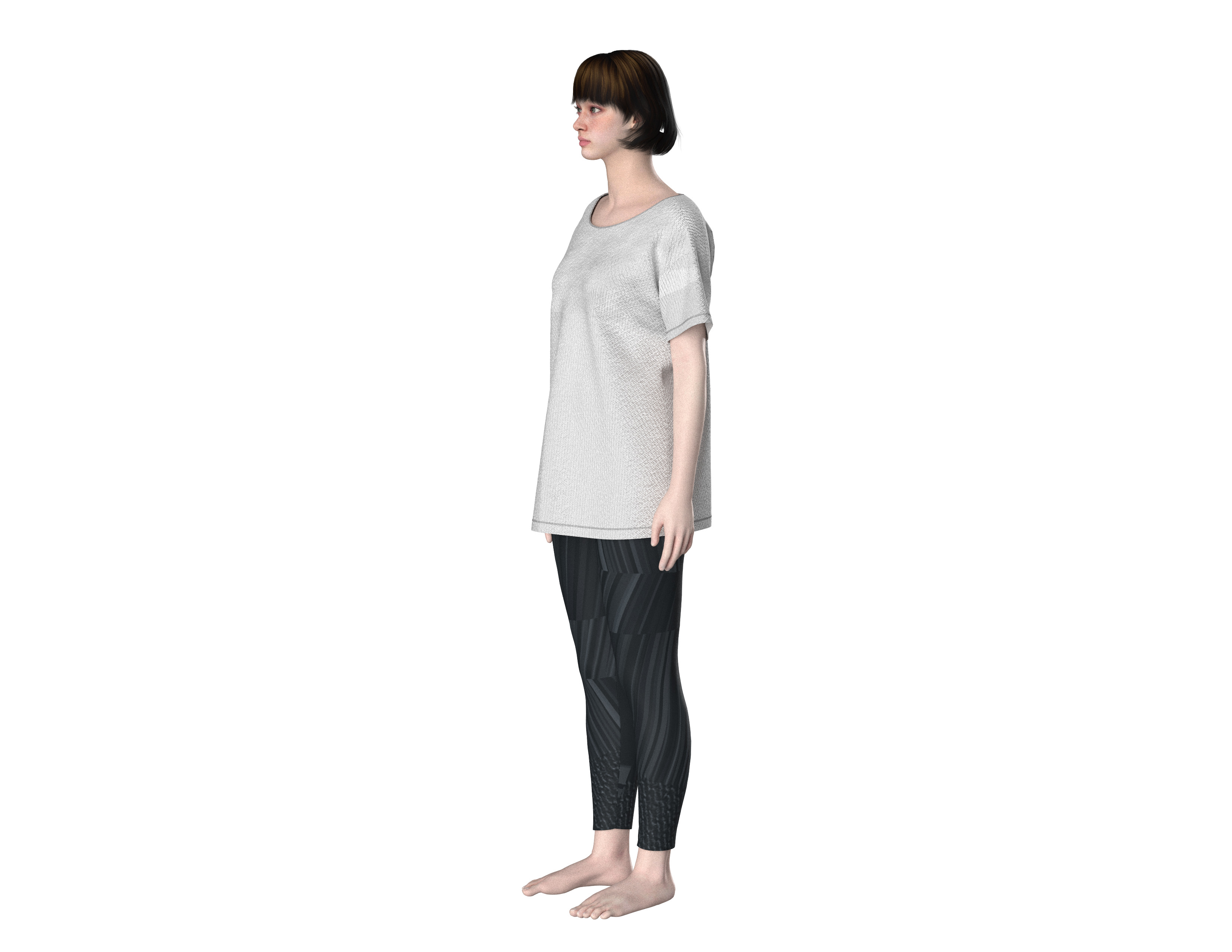 74 t-shirt for women 3D print model_3