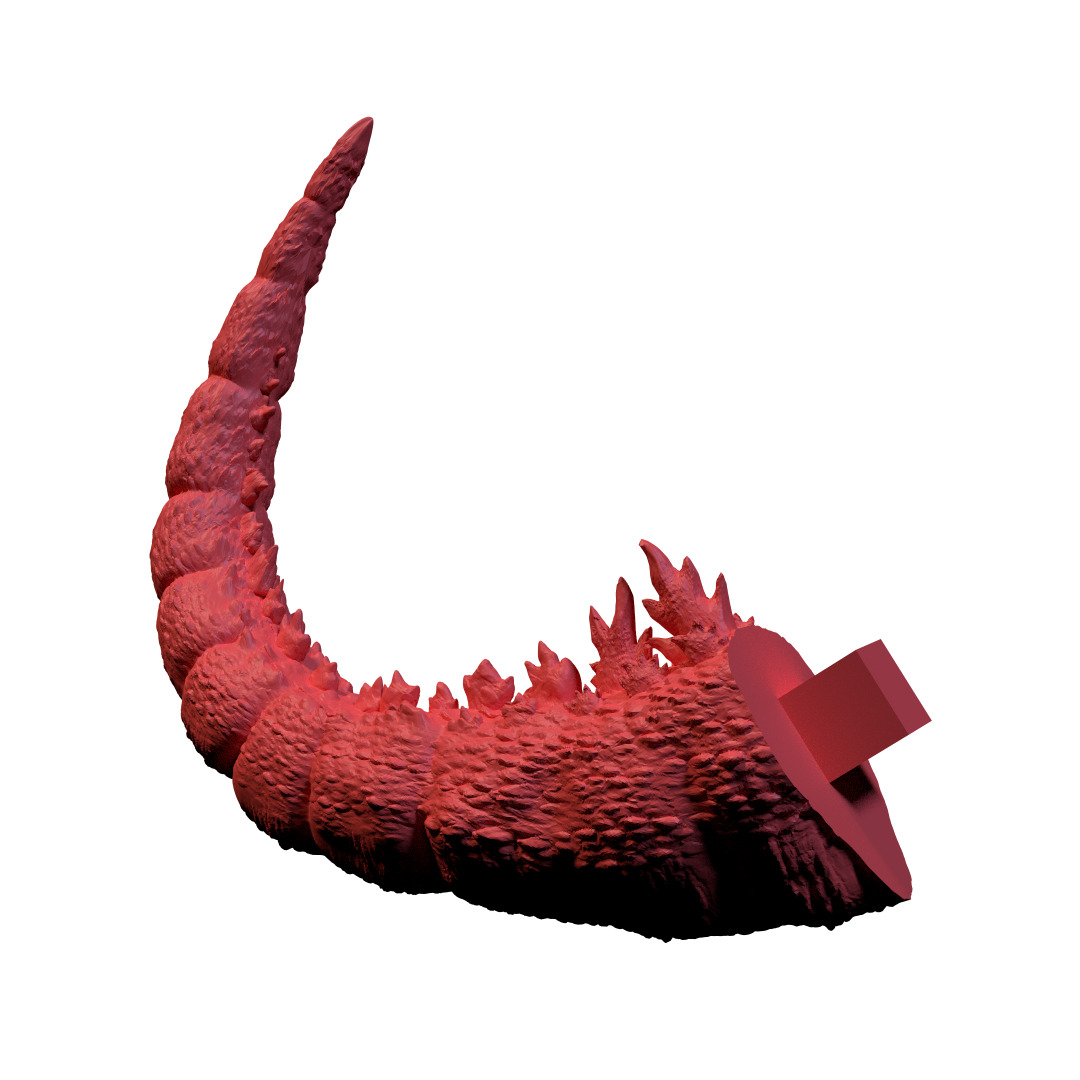 Godzilla 2000 3 pieces 3d print 3D print model_18