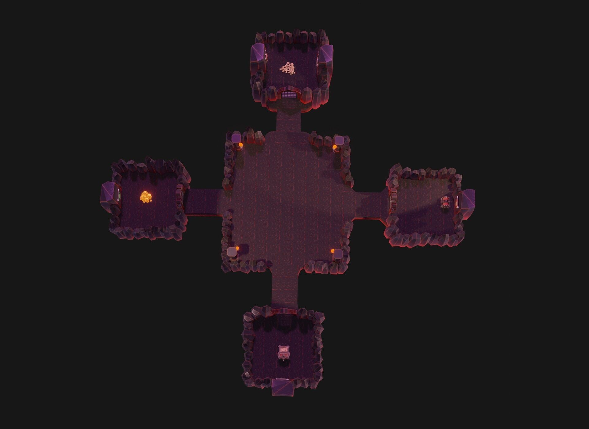 Modular Stylized Dungeon Kit Low-poly 3D Model Low-poly 3D model_21