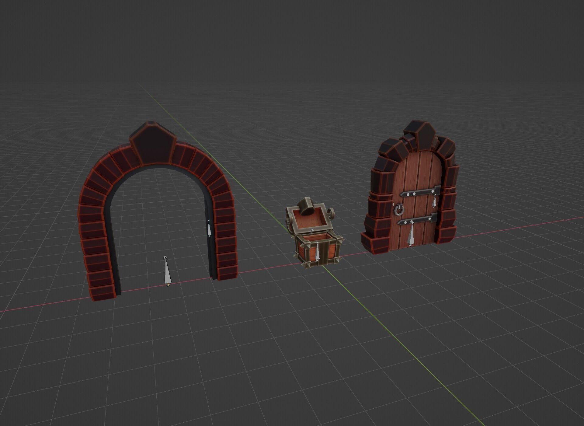 Modular Stylized Dungeon Kit Low-poly 3D Model Low-poly 3D model_28