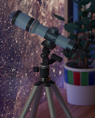 Telescope 3D model
