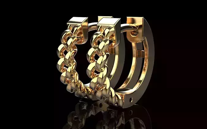 Cuban earring model 1312