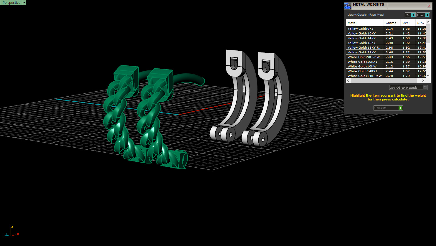 Cuban earring model 1312 3D print model_3