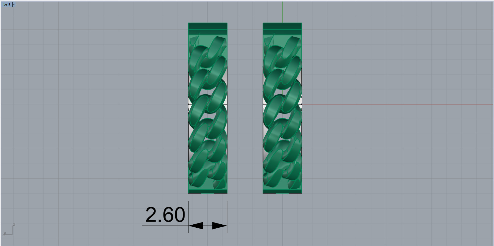 Cuban earring model 1312 3D print model_6