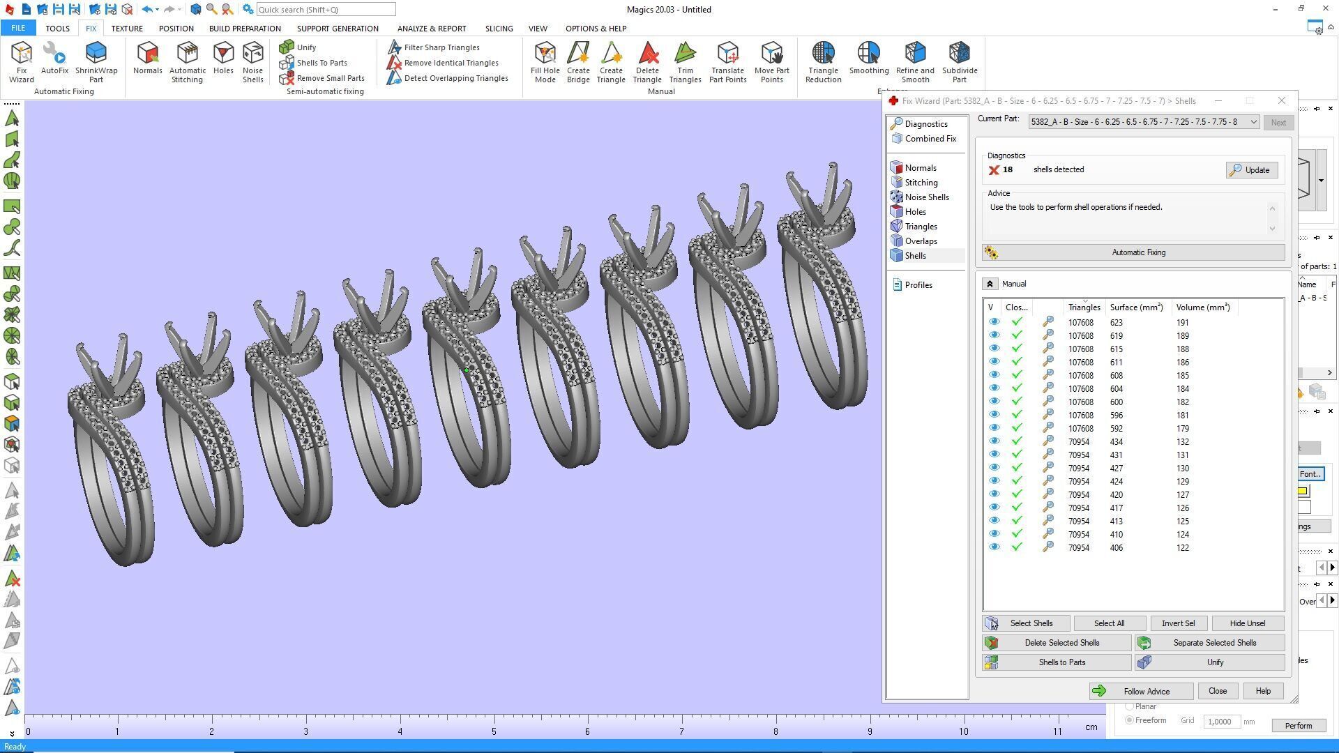 Ring 5382- Engagement and wedding 3D print model_5