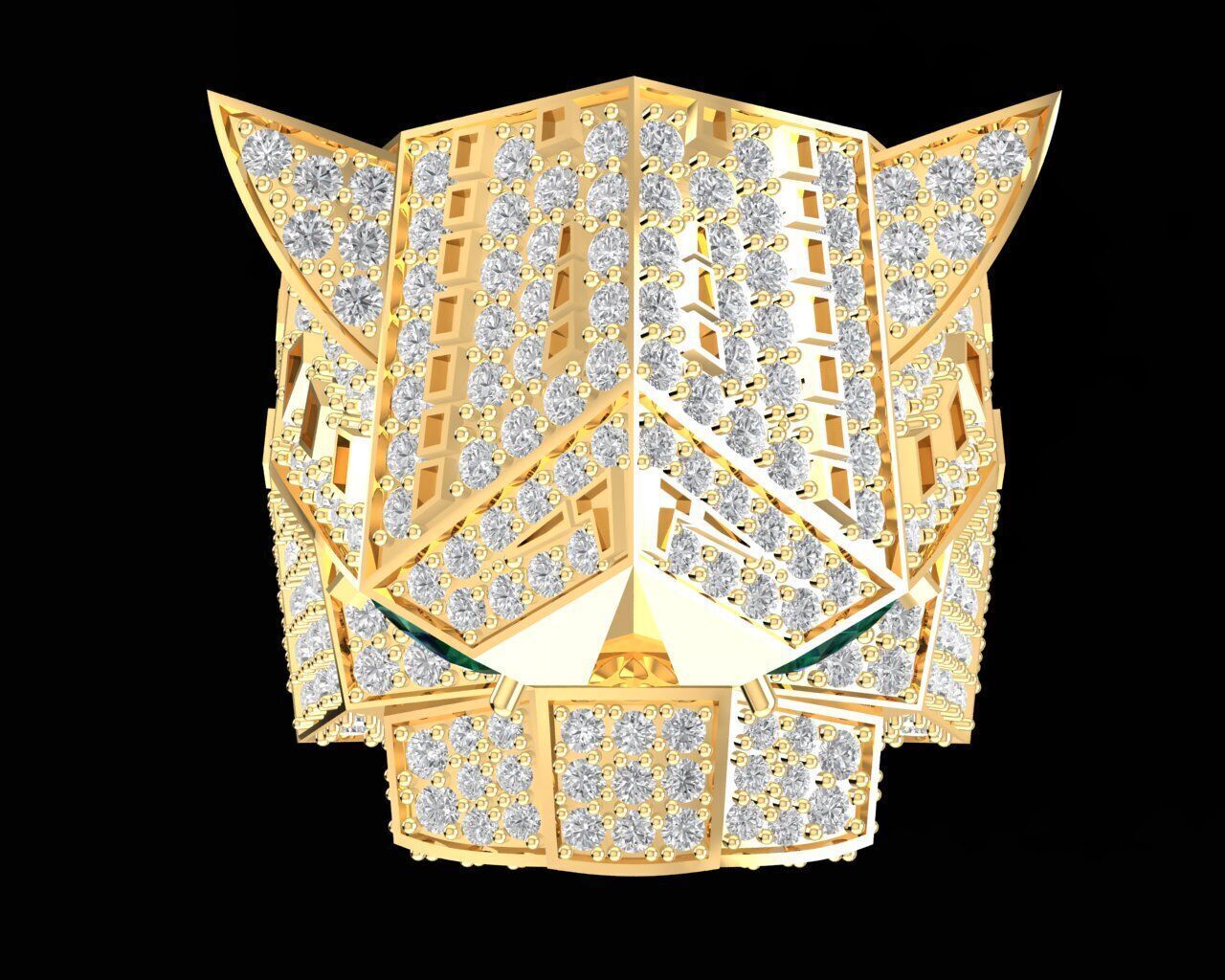 A28A Leopard Ring 3D print model_2