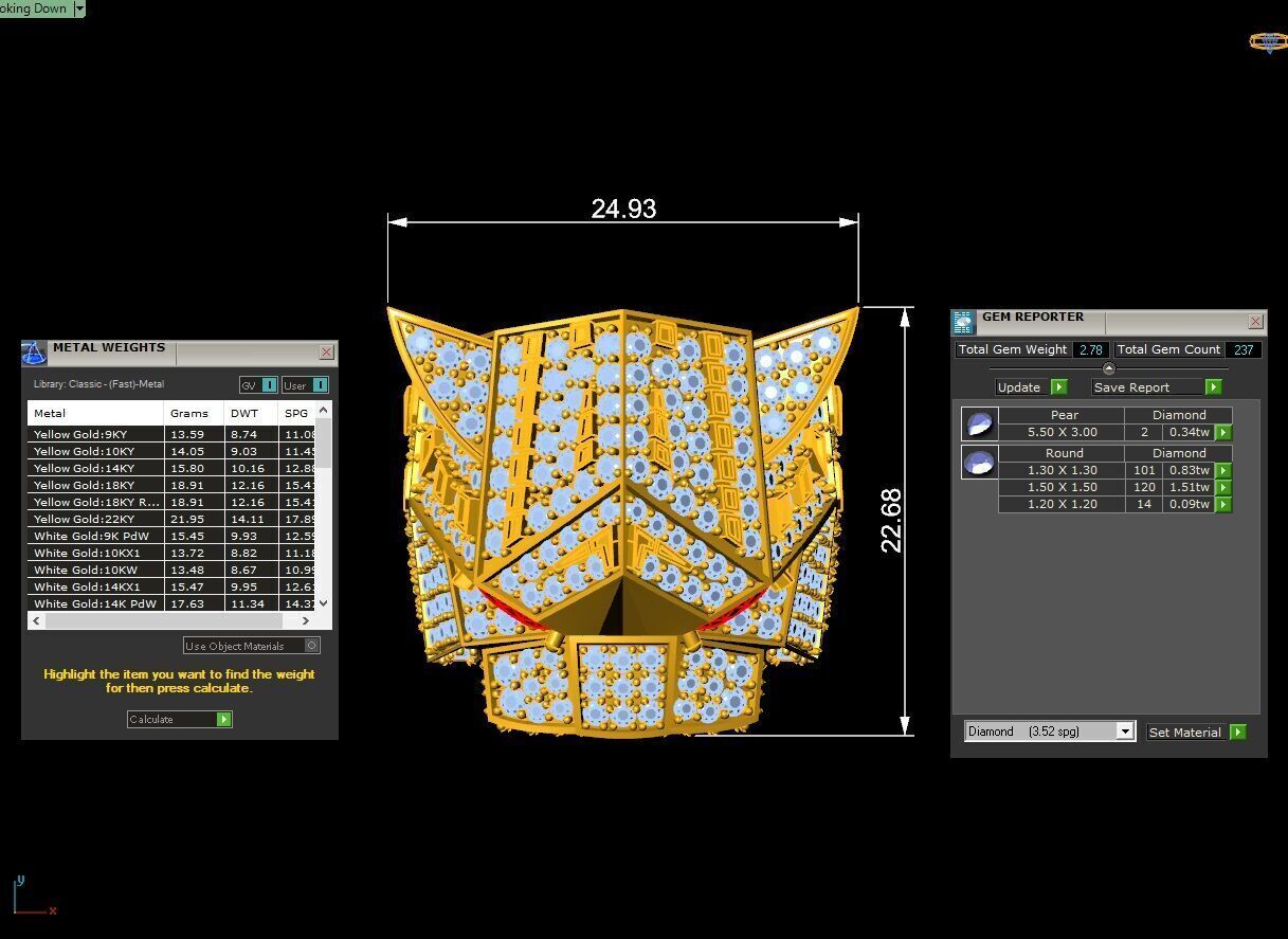 A28A Leopard Ring 3D print model_3