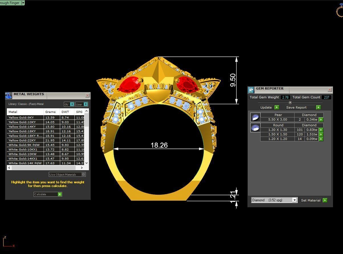 A28A Leopard Ring 3D print model_4