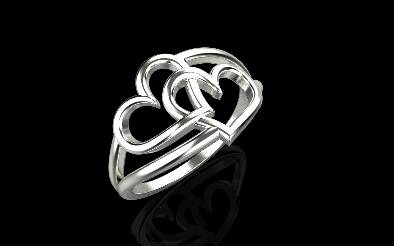Heart ring model 1199 3D print model_18