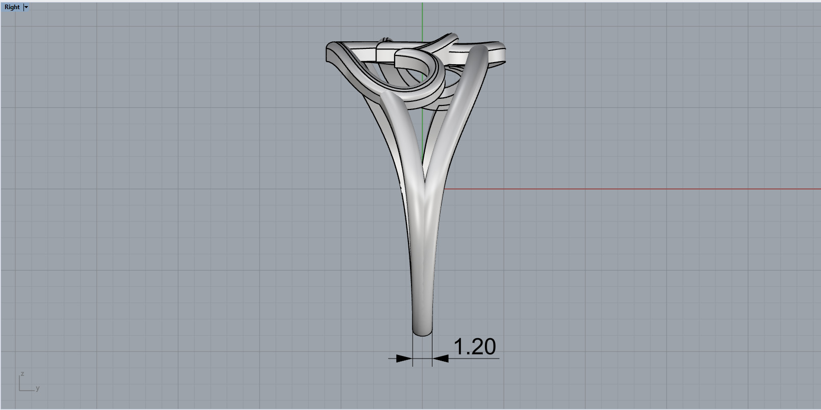 Heart ring model 1199 3D print model_7