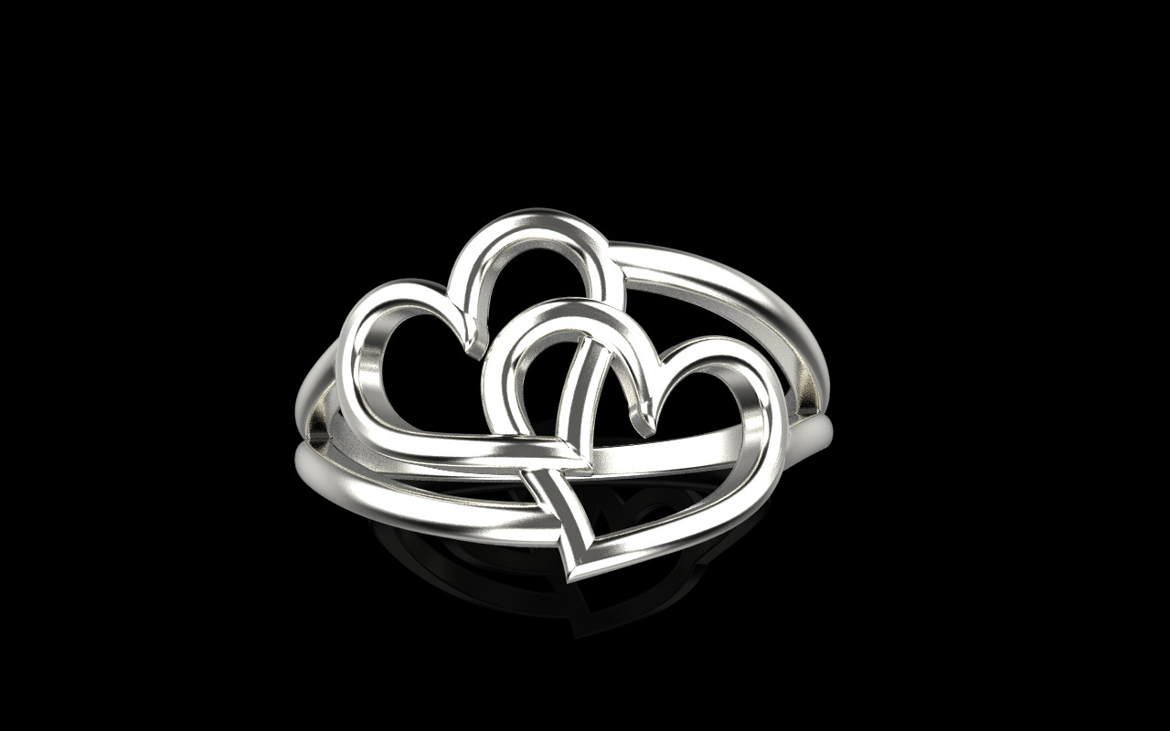Heart ring model 1199 3D print model_13