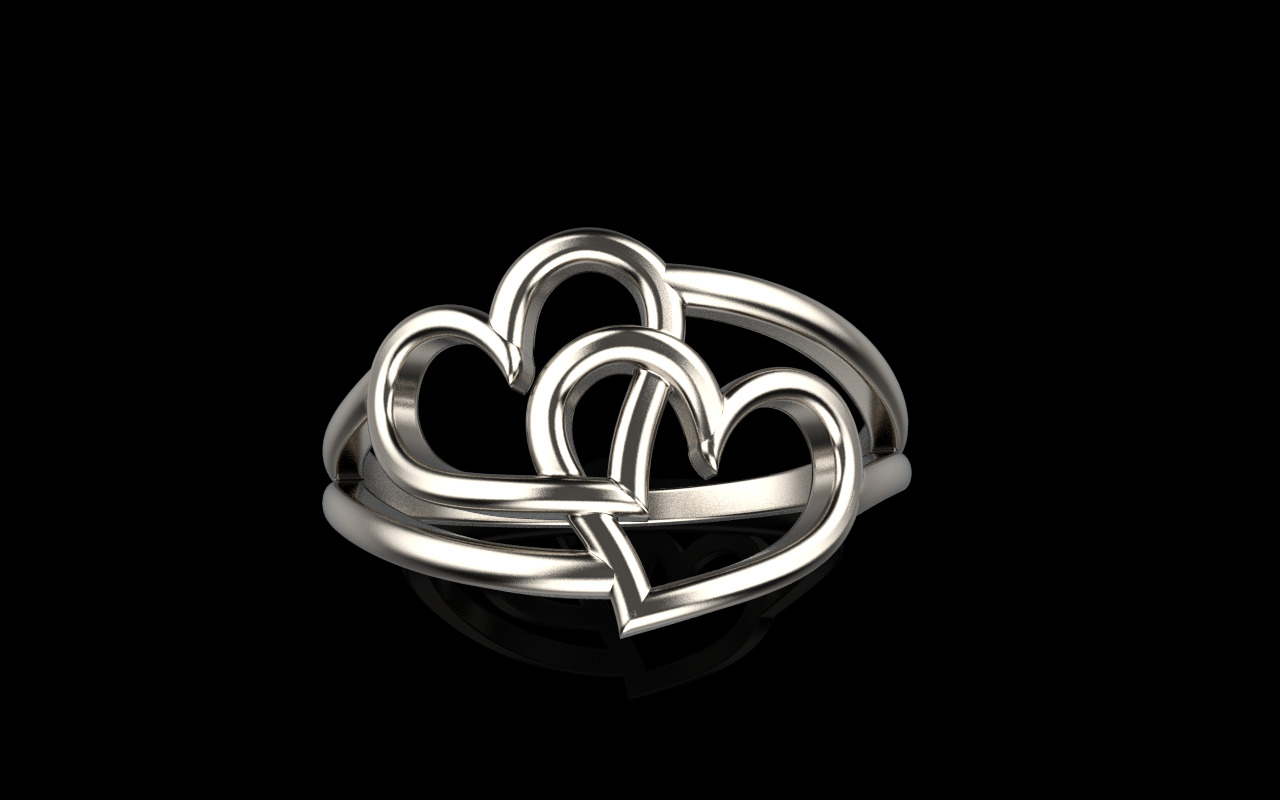 Heart ring model 1199 3D print model_11