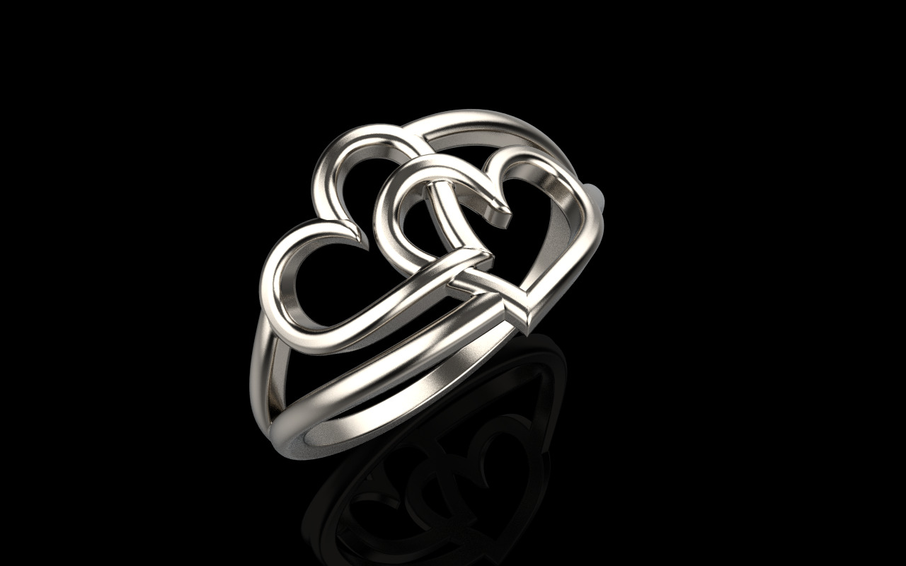 Heart ring model 1199 3D print model_16