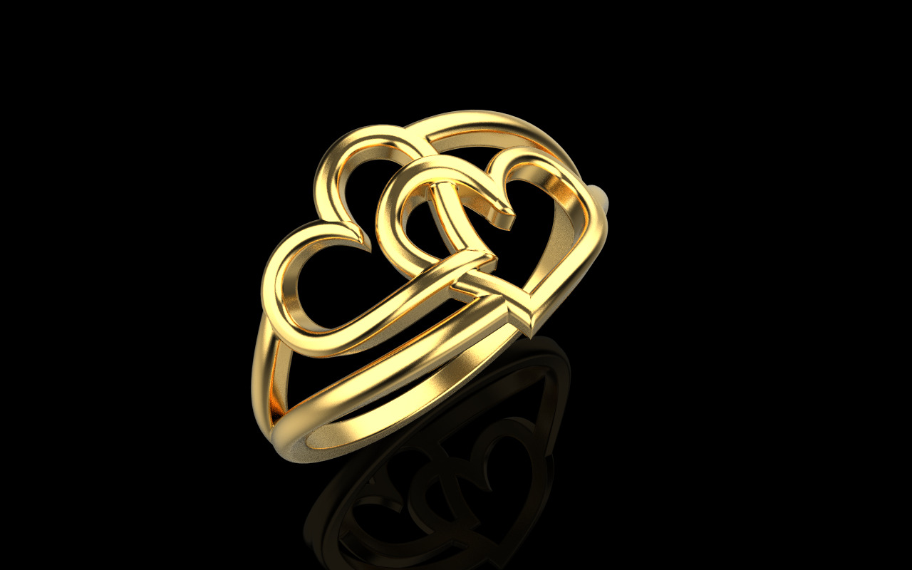 Heart ring model 1199 3D print model_14