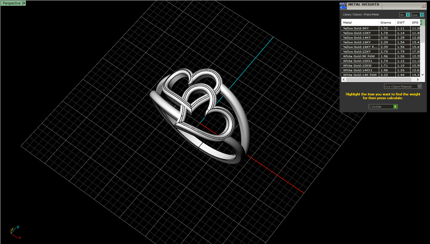 Heart ring model 1199 3D print model_4