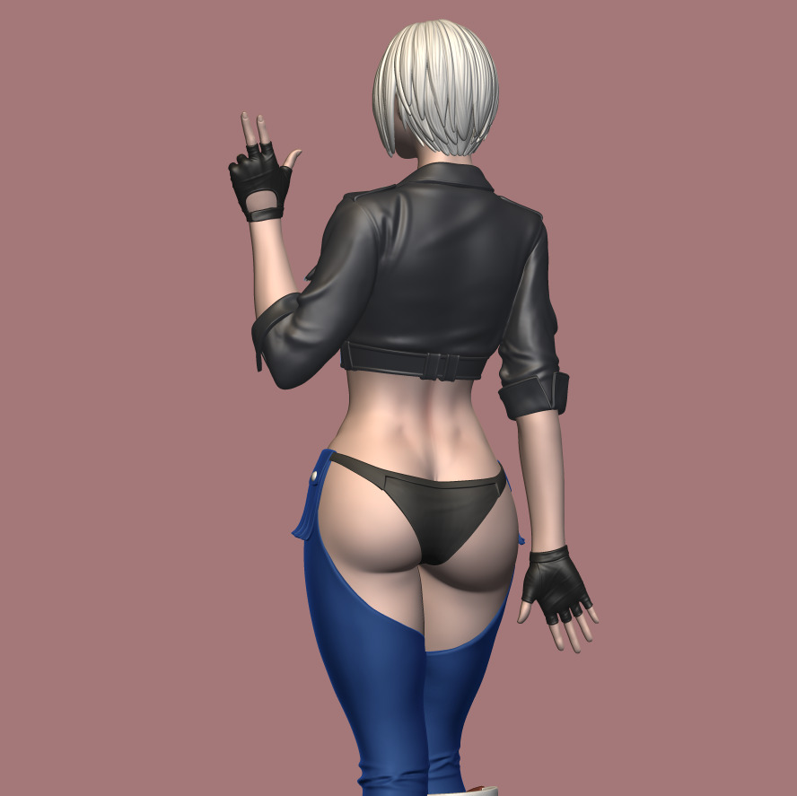 Angel King of Fighters figure 3d printable 3D print model_29