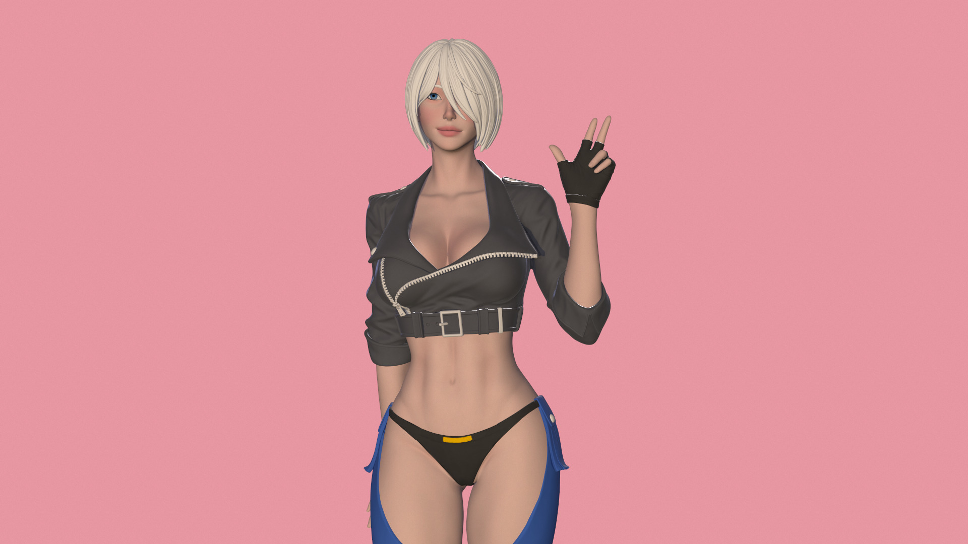 Angel King of Fighters figure 3d printable 3D print model_20