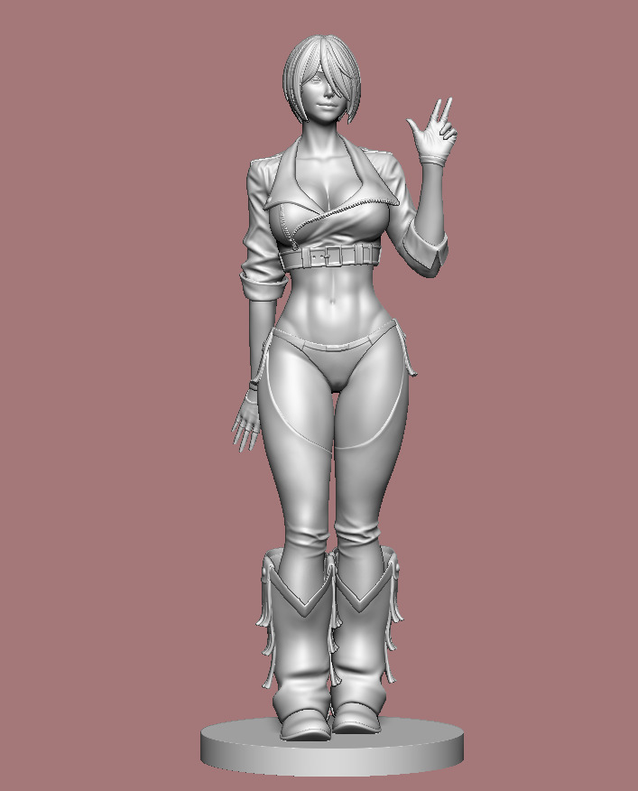 Angel King of Fighters figure 3d printable 3D print model_24