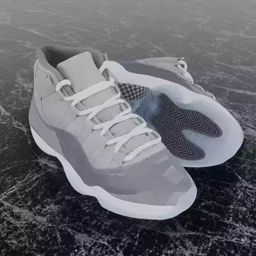 NIKE AIR JORDAN 11 COOL GREY 3D SHOES