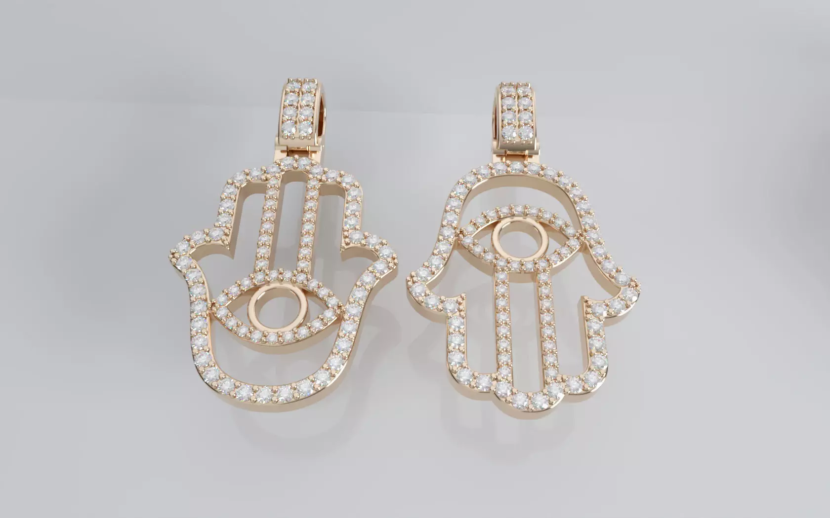 Hamsa Pendant v1 - Small 3D print model