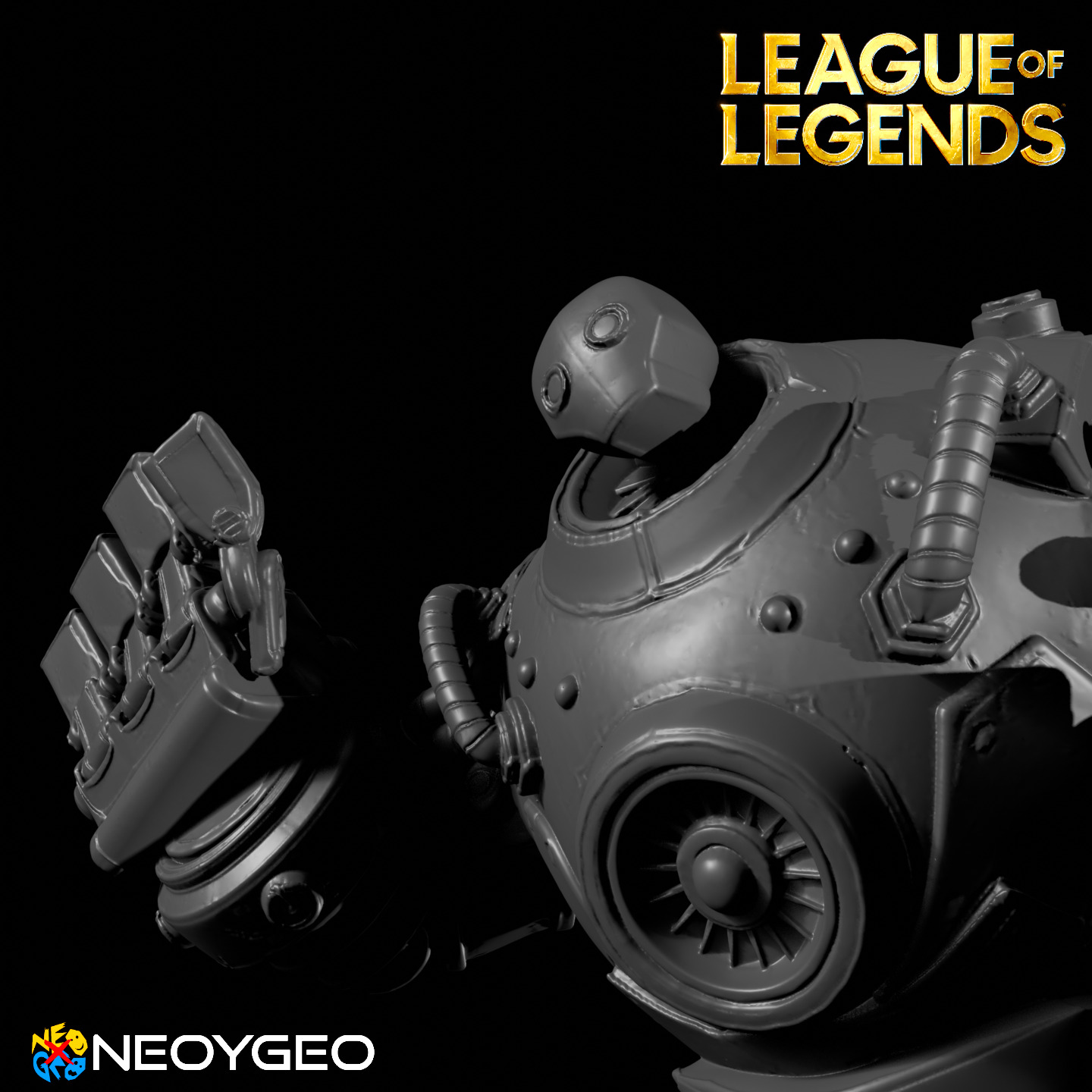 BLITZCRANK - LEAGUE OF LEGENDS 3D print model_1