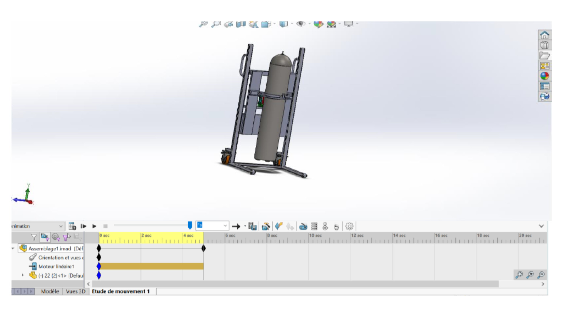 Mobile Hydraulic Gas Cylinder Lifter  3D model_4