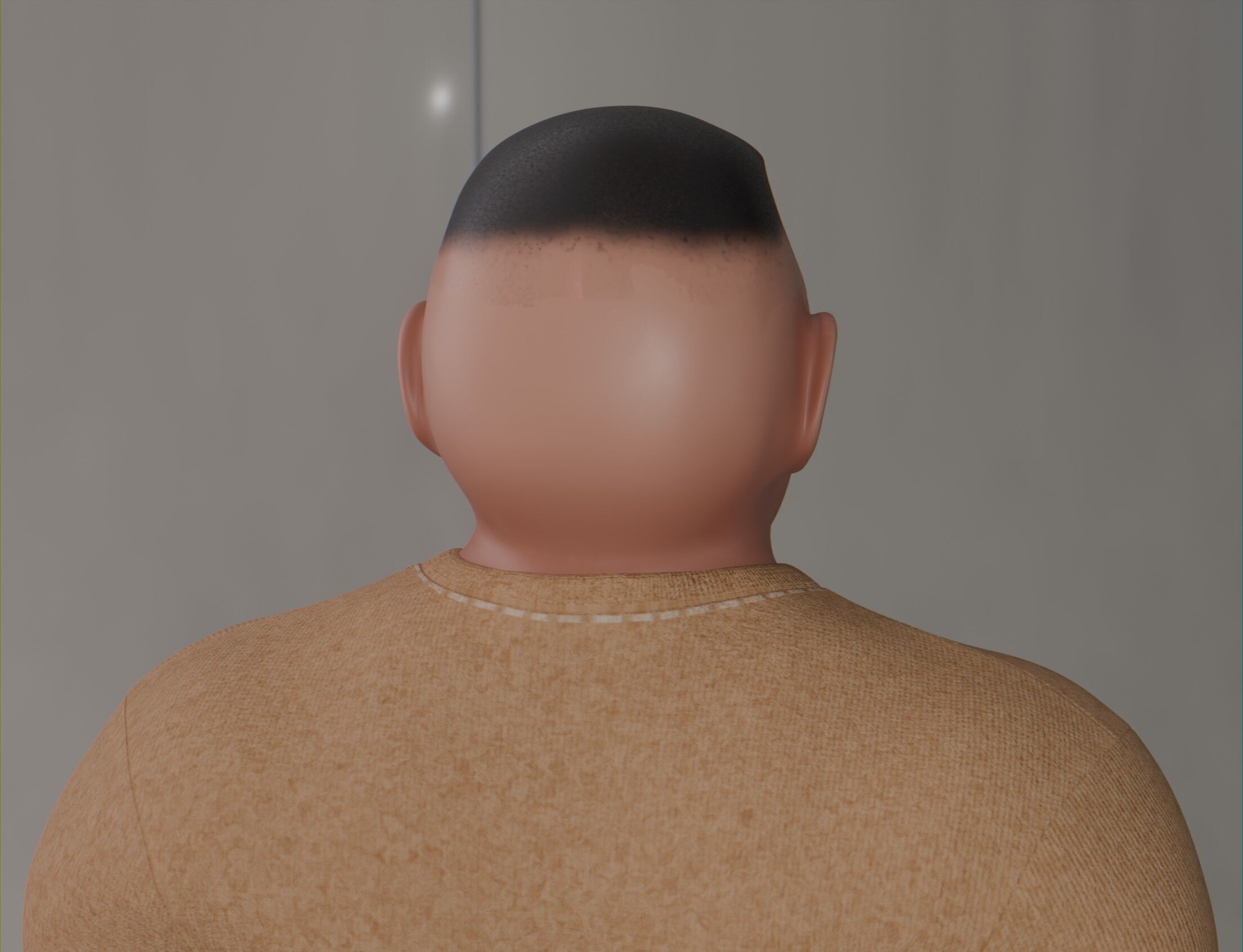 Stylized cartoon Male character fully Rigged Low-poly 3D model_6