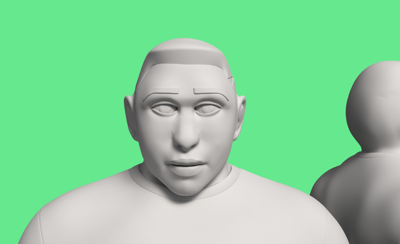 Stylized cartoon Male character fully Rigged Low-poly 3D model_12