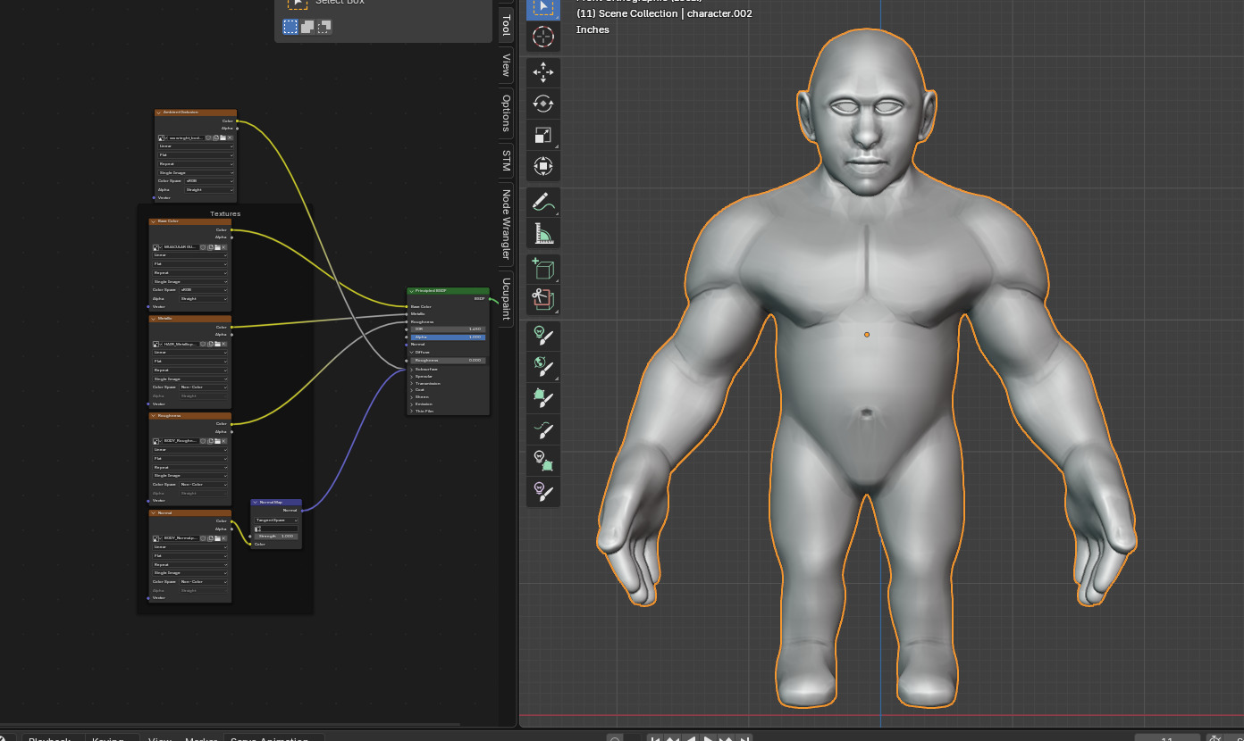 Stylized cartoon Male character fully Rigged Low-poly 3D model_25