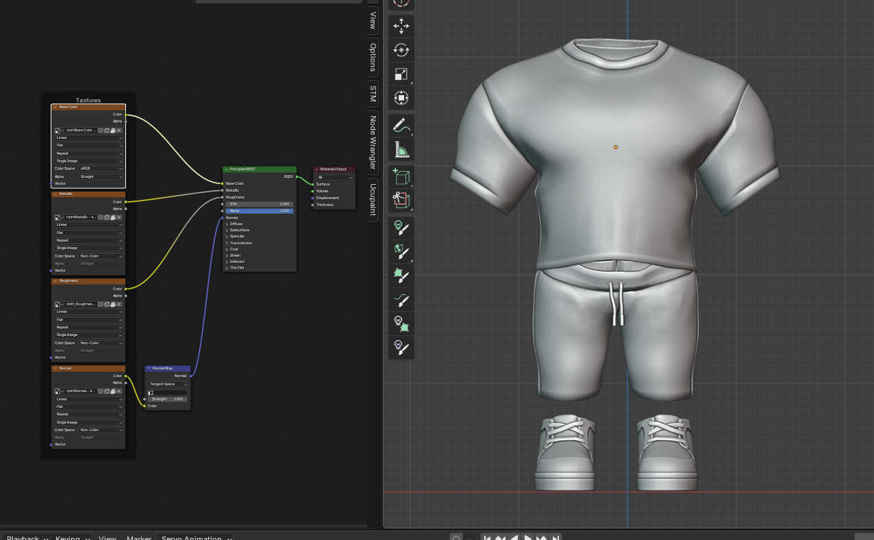 Stylized cartoon Male character fully Rigged Low-poly 3D model_24