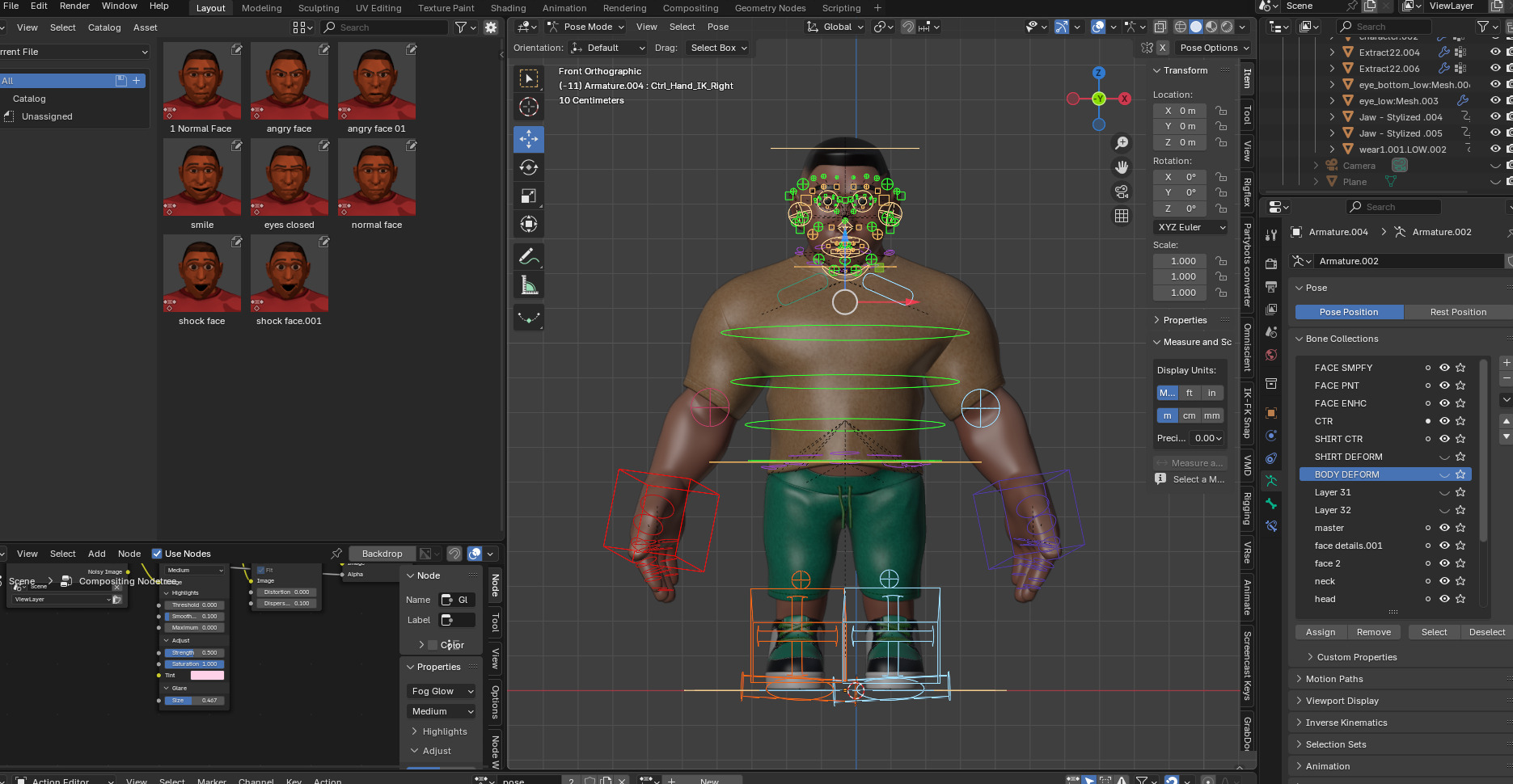 Stylized cartoon Male character fully Rigged Low-poly 3D model_30