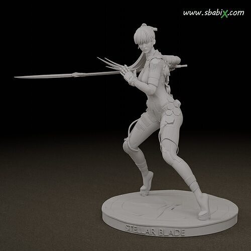 Stellar Blade Eve  Taki Interchangeable Head  3D print model