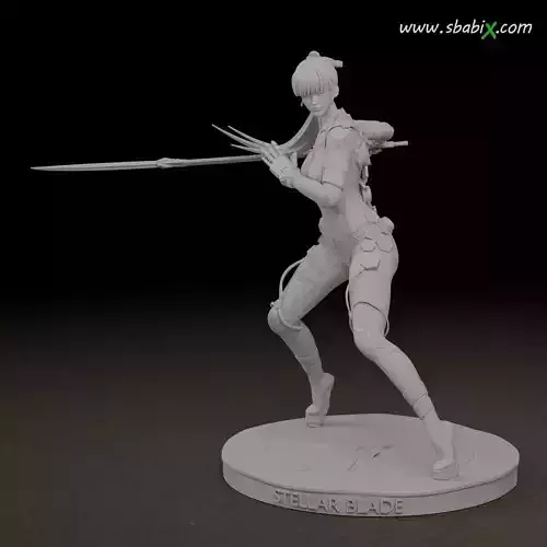Stellar Blade Eve Taki Interchangeable Head 3D model 3D