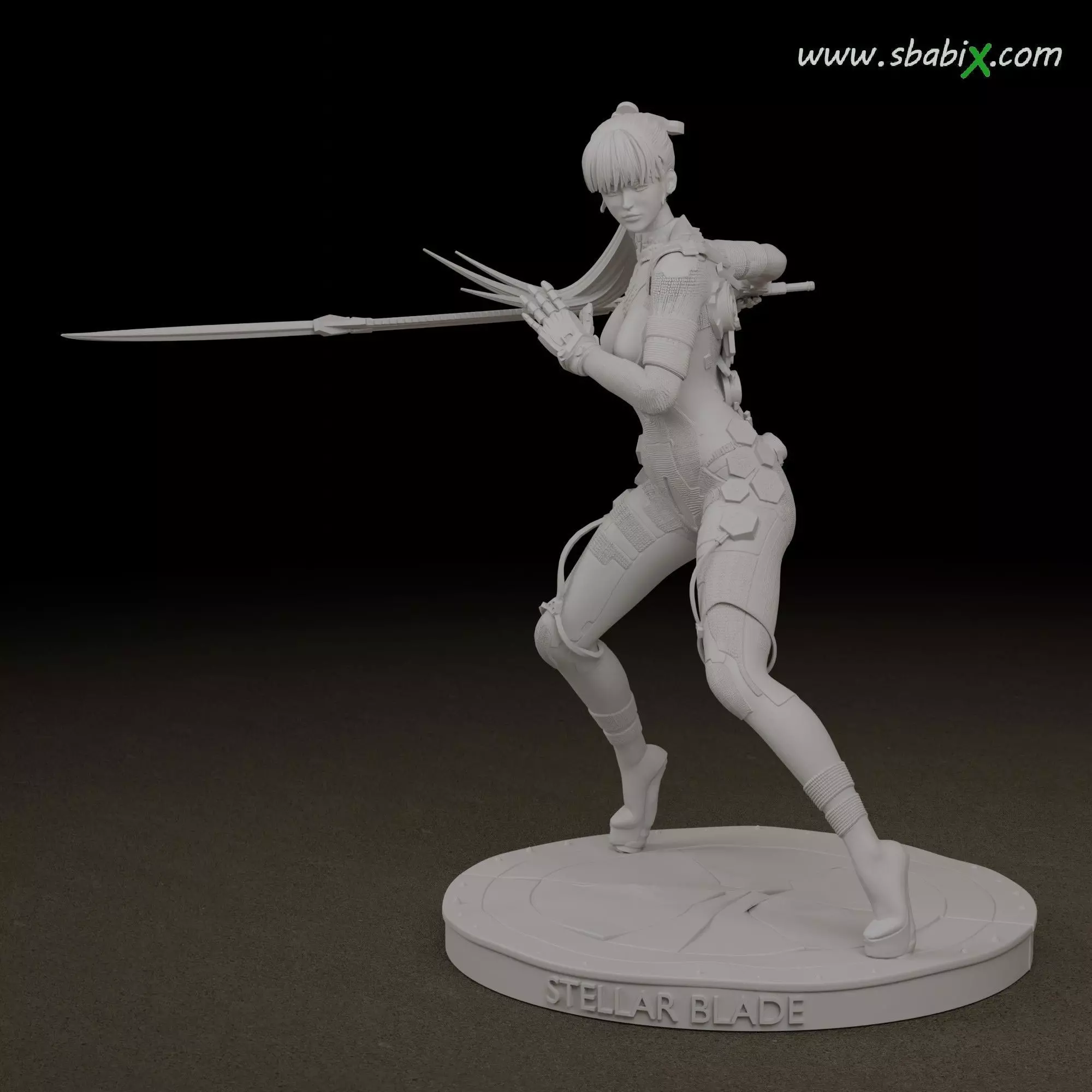 Stellar Blade Eve  Taki Interchangeable Head  3D print model_0