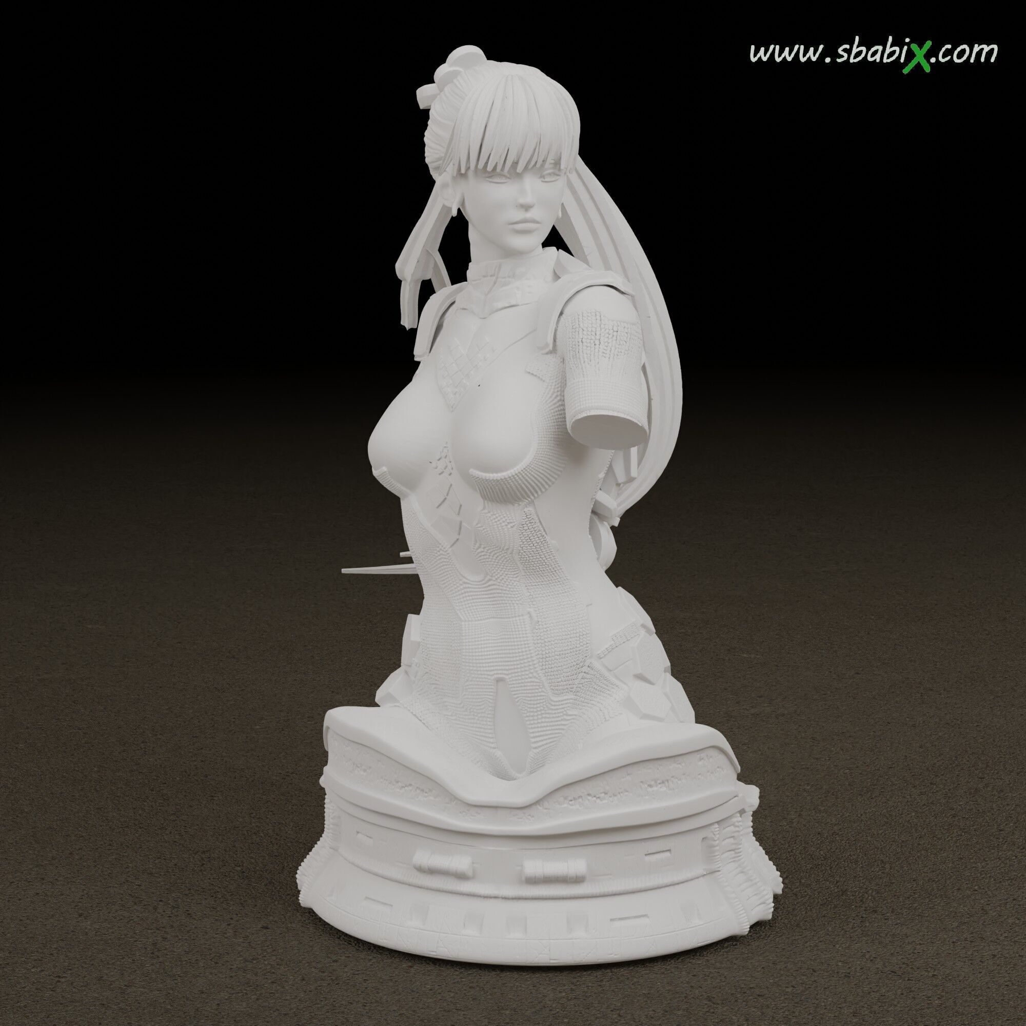 Stellar Blade Eve  Taki Interchangeable Head  3D print model_1