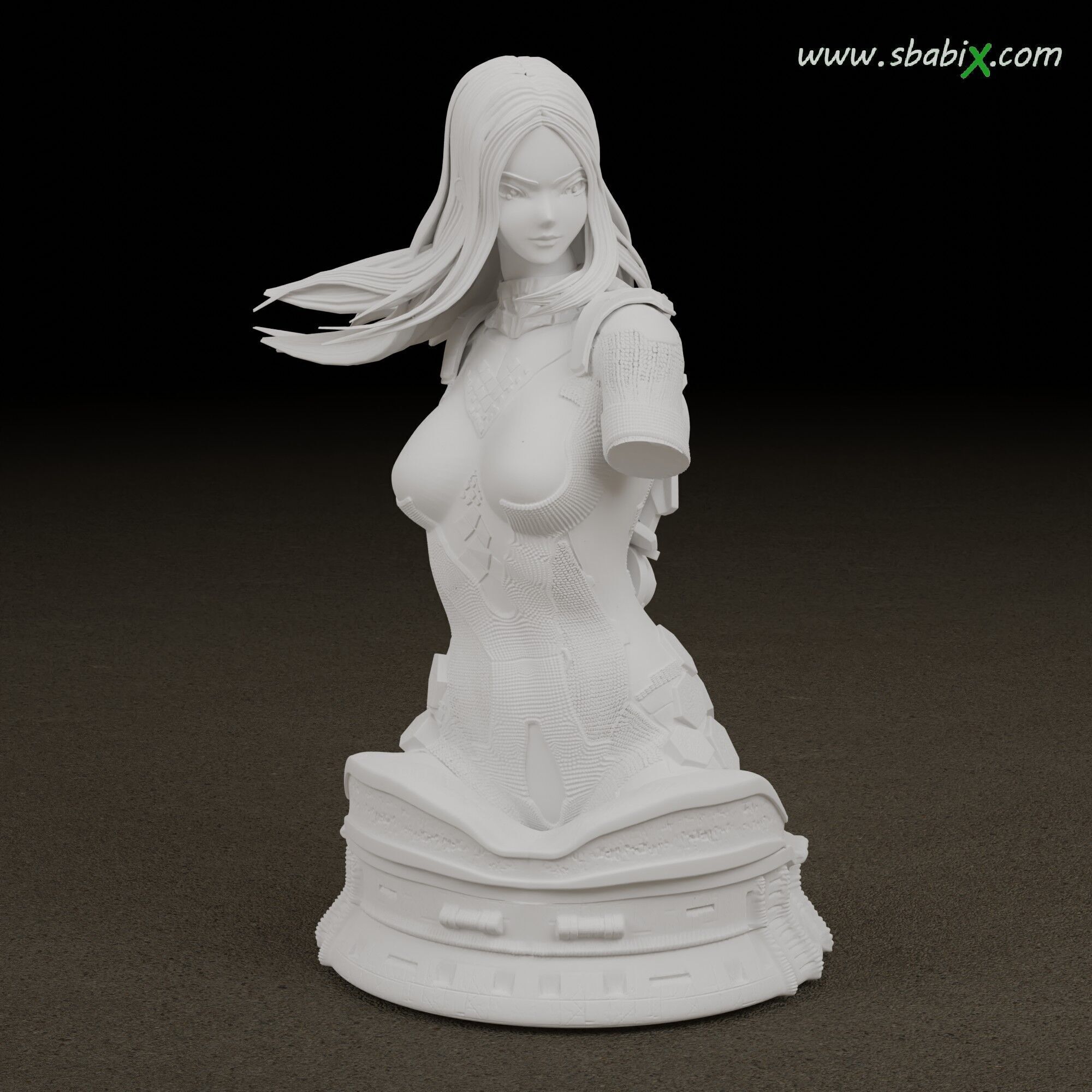 Stellar Blade Eve  Taki Interchangeable Head  3D print model_12